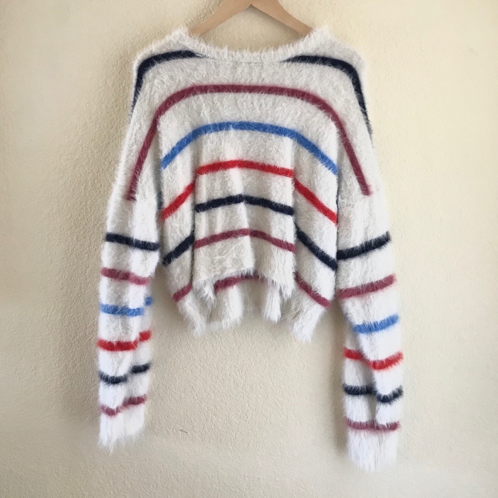 Forever 21 Fluffy Stripped Sweater